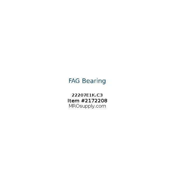 [FAG Bearing] 22207E1K.C3