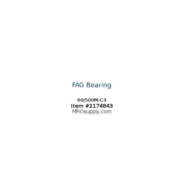 [FAG Bearing] 60/500M.C3
