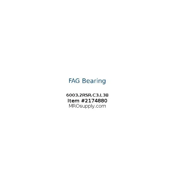 [FAG Bearing] 6003.2RSR.C3.L38
