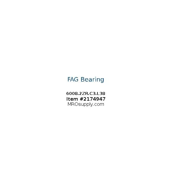 [FAG Bearing] 6008.2ZR.C3.L38