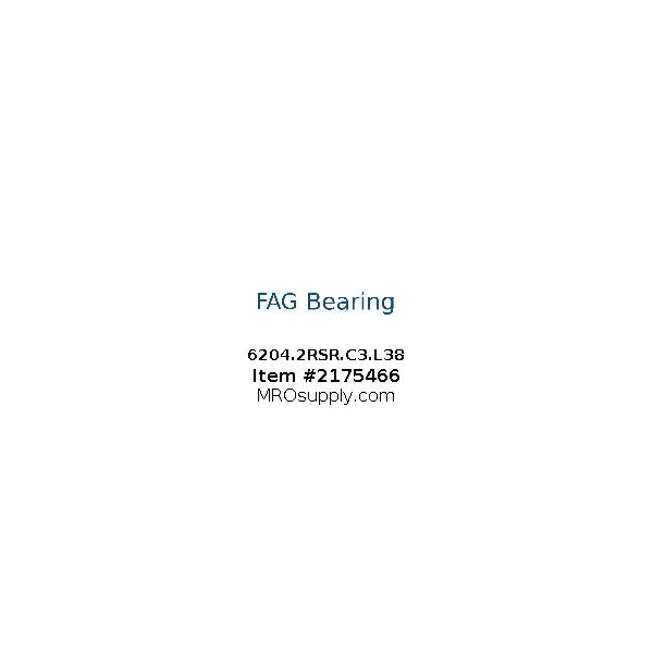 [FAG Bearing] 6204.2RSR.C3.L38