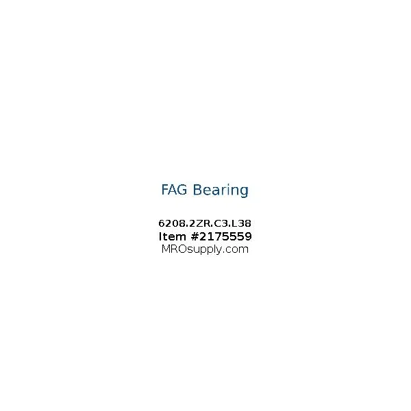 [FAG Bearing] 6208.2ZR.C3.L38