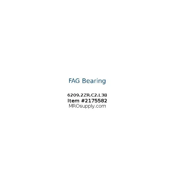 [FAG Bearing] 6209.2ZR.C2.L38