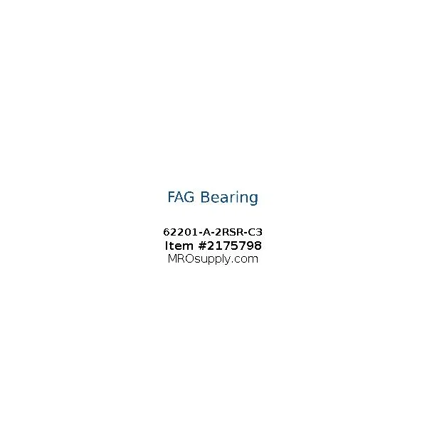 [FAG Bearing] 62201-A-2RSR-C3