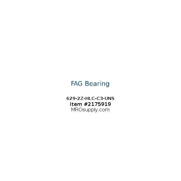 [FAG Bearing] 629-2Z-HLC-C3-UNS
