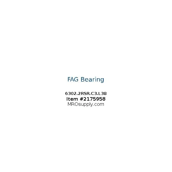 [FAG Bearing] 6302.2RSR.C3.L38