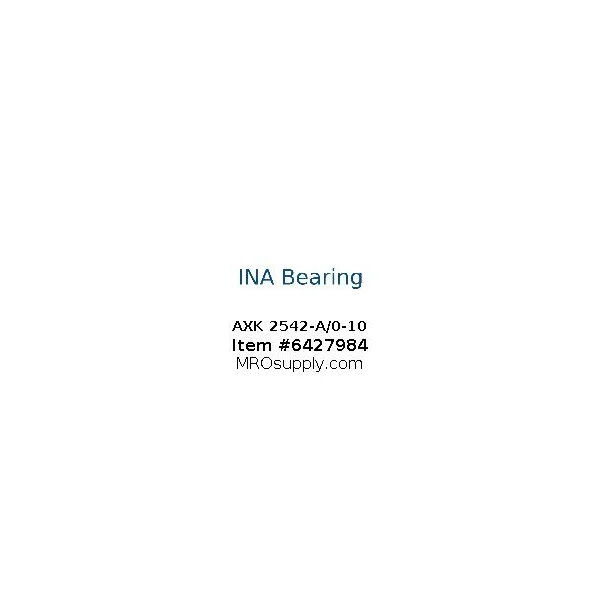 [INA Bearing] AXK 2542-A/0-10